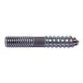 Midwest Fastener Hanger Bolt, 1/4 in Thread to 1/4"-20 Thread, 1 3/4 in, Steel, Plain Finish, 100 PK 08440